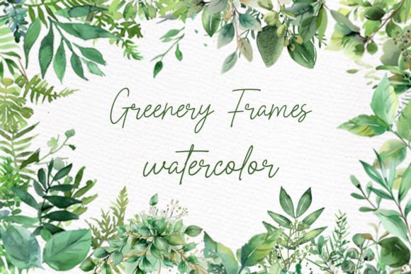 Download Greenery Watercolor Clipart Foliage Png - Green Collection