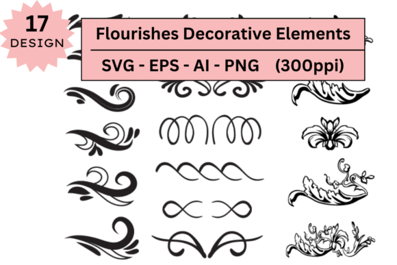 Download Flourishes Decorative Elements  Bundle - Element Collection
