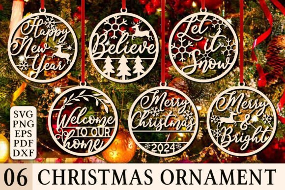 Download Christmas Ornaments Glowforge Laser Cut - Ornament Collection