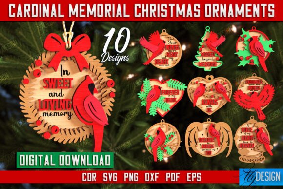 Download Cardinal Memorial Christmas Ornaments - Ornament Collection