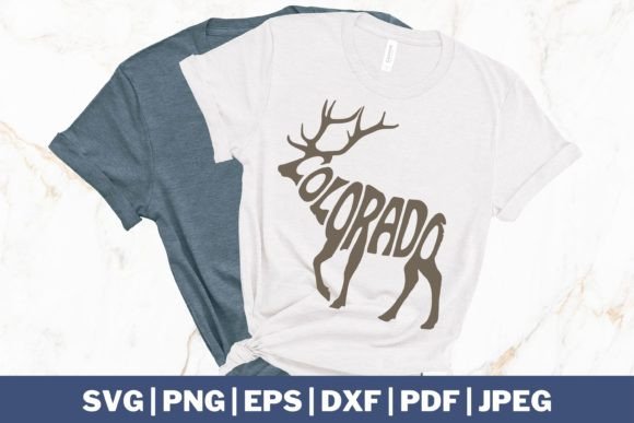 Download Colorado Elk Typography SVG File - Typography Collection